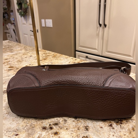VTG Coach Pebbled Leather Shoulder Bag in Chocolate (Dk brown) - Picture 4 of 13